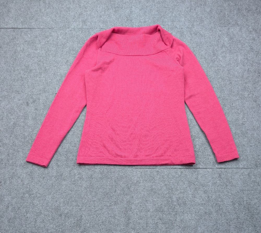 Banana Republic Sweater Womens Small Extra Fine Merino Wool Pink Y2K Preppy Elle